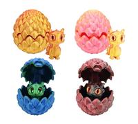 Œuf de Dragon Imprimé 3D - Impression 3D | Jouet Sensoriel Dégradé avec Articulation | Œuf Dragon Anti-Stress | Dragons Articulé à Joint Mobile pour Jeu Détente et Collection