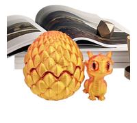 Œuf de dragon imprimé 3D - Jouet décoratif articulé avec articulation mobile - Décoration esthétique pour salon, chambre à coucher, salle à manger