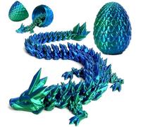 Œuf de Dragons Imprimé en 3D, 30cm Oeuf de Dragon avec 13cm Articulé Dragons Articulé & Œufs de Dragon Imprimé en 3D Dragonegg pour Décoration de la Maison Jouet pour Enfants