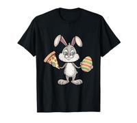 Œuf de Pâques en Forme de Lapin Qui Aime la Pizza T-Shirt
