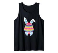 Œuf de Pâques Mignon avec Oreilles de Lapin pour Enfants Happy Easter Day 2026 Débardeur