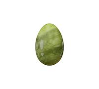 Œuf de yoni non percé en pierre naturelle pour exercice de Kegel en quartz rose, pierre verte, 30 x 20 mm