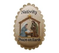 Œuf décoratif fait à la main en lin pour décoration d'intérieur et décoration (jaune, 8 x 4 cm)