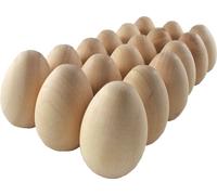 Œuf en bois à découper Œufs en bois 18pcs