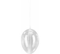 Œuf en plastique à décorer 10 cm Transparent