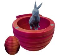 -Œuf imprimé - Oeuf Lapin Jouet en Soie avec Dégradé de Couleur, Oeuf de Lapin pour la Maison | -Impression, Lapin avec Oeuf, Animaux Lapin Œuf à l'intérieur, Ornements Créatifs comme Cri