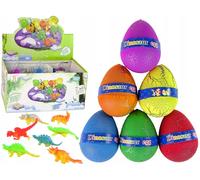 Œuf magique de dinosaure en train d'éclore, 9 cm, couleurs.