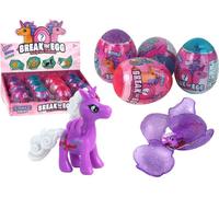 Œuf magique de licorne à craquer dans sa coquille 4 couleurs 6 cm