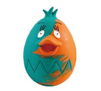 Œuf pour chien - Jouet interactif en caoutchouc avec motif de poule, couleurs vives | Œuf rebondissant résistant à la mastication, enrichissement du chien, stimulant le jeu de Pâques pour animaux de