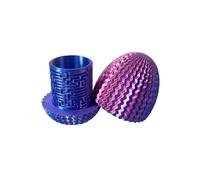 Œuf surprise 2026 - Puzzle 3D - Cadeau d'anniversaire avec compartiment secret caché pour une réutilisation créative comme décoration (B, 8,3 cm)