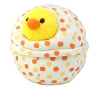Œuf surprise avec fermeture éclair - Ouvrir révèle une adorable peluche | Série coquille d'œuf de collection jouet pour | Cadeau d'anniversaire de Pâques, nid d'animaux, ami doux 25 cm