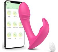 Œuf vibrant avec app télécommande Bluetooth Vibromasseur pour Femmes avec App à Distance,Vibrateur Télécommandé Silencieux pour Couples