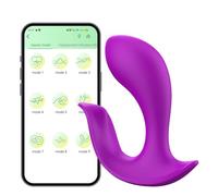 œuf vibrant femme avec app à distance Charge Vîbrømásseúrs Fẹmînin Clîtôrîdien Súcëúrs de Clítőrîs,Sëxtôysé Côuple Jouet de succion Massage A5