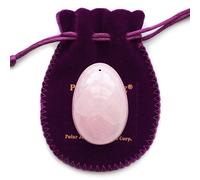 Œuf Yoni de Cristal Rose, Percé, Grande, avec certificat et mode d'emploi, Pierre Rose Amour, pour les femmes pour renforcer les muscles du plancher pelvien et contre l'incontinence urinaire avec un