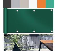 Ufamiluk Brise Vue terrasse 0,85m x 3m Balcon Extérieur Imperméable UV Résistant Vent Protection Toile Brise Vue Jardin pour Patio Balcon Terrasse Jardin 85x300cm Vert