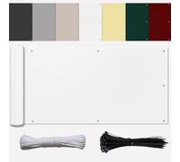 Ufamiluk Cache Vue Balcon Blanc Balcon Extérieur Imperméable UV Résistant Vent Protection bache Balcon pour Jardin et Lieu de fête Piscine 95 cm de Hauteur 95x150cm