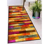 Ufamiluk paillasson d Entree Interieur Moderne Lavable antiderapant Long Design Traditionnel Tapis de Couloir Au Mètre pour Magasin événements et fêtes cinéma église 60x200cm ColorG
