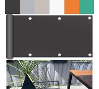Ufamiluk Toile Balcon Brise Vue Anthracite Balcon Extérieur Imperméable UV Résistant Vent Protection Brise-Vue pour Balcon pour Jardin Terrasse Balcon Patio 40x500cm