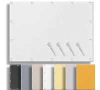 Ufamiluk Voile d'ombrage rectangulaire 2.5x3.5m imperméable PES voiles Toile Voile d ombrage Rectangle avec œillets pour Patio terrasse Jardin extérieur Potager Serre Blanc