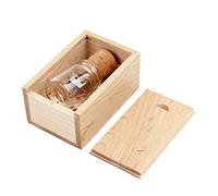 UFARID Flottant Bouteille USB3.0 Clé USB Flash Drive Clé USB Transparent avec boîte en Bois Cadeaux d'affaires pour Les Ordinateurs, Car Audio, etc. (16G)