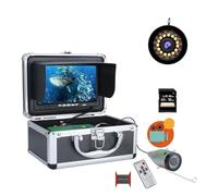 UFAYTSVNR Sondeur de Poisson, Caméra de pêche sous-Marine DVR, détecteur Poissons, écran HD 7 Pouces, 30 LED AHD 1080P, Carte 16 Go for la sur Glace en Hiver
