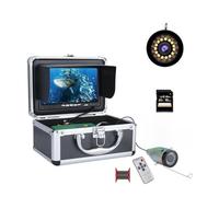 UFAYTSVNR Sondeur de Poisson, Détecteur de Poissons DVR 16 Go, caméra pêche sous-Marine, écran HD, 15 LED Blanches et Lampes infrarouges, 1080p for la sur Glace en mer