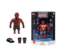 UFC Figurine articulée de 11,4 cm - Jon Jones avec accessoires | Collection officielle UFC par PMI | 1 boîte à fenêtre | 4 combattants à collectionner
