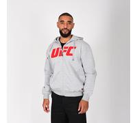 UFC Sweat à Capuche Zippé Homme Gris Hoodie Sport & Décontracté - Du S au XXL
