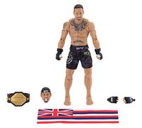 UFC Ultimate Series Max Holloway Figurine Collector édition limitée 15,2 cm - Comprend Une tête et des Mains de Rechange, Un Short de Combat, Une Ceinture et Un Accessoire de Drapeau hawaïen UFC0007