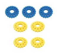 Ufeiwan Éponges en mousse pour filtre de bassin, bleu et jaune, compatibles avec SunSun CPF/CPA Series (4 jaunes, 3 bleus pour Cpf/Cpa 30000)