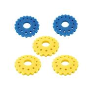 Ufeiwan Éponges en mousse pour filtre de bassin, bleu et jaune, compatibles avec SunSun CPF/CPA Series (3 jaunes, 2 bleus pour Cpf/Cpa 20000)