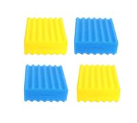 Ufeiwan Éponges filtrantes de bassin pour filtres Sunsun CBF - Lot d'éponges de rechange compatibles avec CBF-200T/350/350B/350C/550 (2 jaunes et 2 bleues compatibles Cbf-350)
