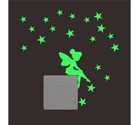 ufengke® Fée Étoiles Commutateur Stickers Muraux Fluorescence Brille dans Le Noir, Salle De Séjour Chambre À Coucher Autocollants Amovibles