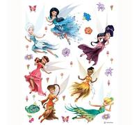 ufengke Stickers Muraux Fée Autocollants Mural Fleurs Papillons Amovibles pour Chambre Enfants Filles Salon Décoration Murale