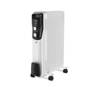 Ufesa Antares 2000, Radiateur d'Huile, 9 Éléments, 2000W, Thermostat Métallique Réglable, Poignée de Transport et Roues, Blanc.