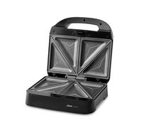 Ufesa Appareil à sandwich Nevada 750W, 2 Sandwichs, Plaques Triangulaires Antiadhésives, Température Automatique, Compact avec Rangement Vertical, Sans PFOA, Finition Inox, Système Range-Câble