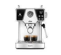Ufesa Bergamo, Machine à Café Expresso et Capuccino, Écran Tactile, 20Bars, 1350W, Systeme Thermoblock, Vaporisateur Régable, Réservoir 1,8L,