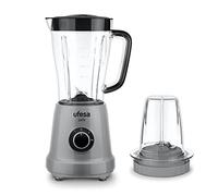 Ufesa BS4709 Jade Blender Mixeur + Accessoire Moulin à Epices, 500W, 1.5L, 2 Vitesses + TURBO, 4 Lames en Acier Inoxydable, Sans BPA