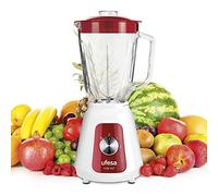 Ufesa BS4717 Ruby Red Blender Mixeur, 1500W, 1.5L, 2 Vitesses + Pulse, 4 Lames en Acier Inoxydable, Fermeture Hermétique, Glace Pilée, Sans BPA