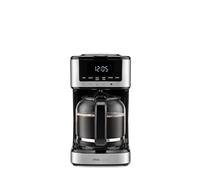 Ufesa Cafetière à Filtre Ariccia Programmable 900W, 14 Tasses, 1,8L, Écran Tactile, Acier Inoxydable, Filtre en Nylon Amovible, Carafe en Verre Haute Température, Compatible Lave-vaisselle, Antigoutte