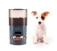 Ufesa Distributeur Automatique de Nourriture pour Animaux 3L, Programmable Jusqu’à 4 Repas Quotidiens, Acier Inoxydable, Câble Antimorsure, Anti-Obstruction, Fermeture pour Enfants et Alarme Sonore