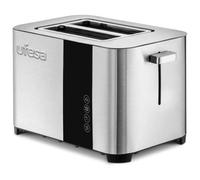 Ufesa Duo Delux, Grille-Pain Acier Inox, Écran Digital LCD, 850W, 2 Fentes Extra Large, 7 Niveaux de Grillage, Décongeler,