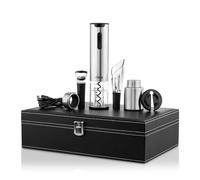 Ufesa EasyClassy Tire-bouchon électrique avec valise, ouvre-bouteille de vin avec lumière LED, bouchon de service anti-goutte, bouchon d'étanchéité et extracteur d'air, batterie Ni-MH, sans fil, câble
