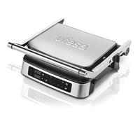Ufesa Everest Gril Électrique Digital, Presse à Paninis, Grill de Contact de 2000W, 5 Programmes Prédéfinis, Écran Tactile, Ouverture à 180º, Minuterie, Température jusqu'à 230º, 29 x 23.2cm, Inox