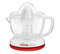 Ufesa EX4934 Extracteur de jus électrique pour agrumes et oranges, 40 W, 0,7 litre, plastique, blanc/rouge