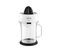 Ufesa EX4970 Delux - Presse-Agrumes Électrique en Verre 2 en 1. Capacité 1.2L, 40W, Sans BPA, 2 Cônes Différentes, Filtre en Acier inoxydable, Lavable Au Lave-vaisselle