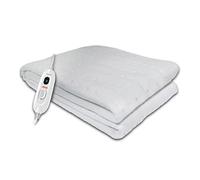 UFESA Flexy Heat CIE Surmatelas Chauffant Électrique 1 Place, 150x90cm, 60W, Réversible, 3 Niveaux de Temperature, Arrêt Automatique, Intérieur Impermeable, Couverture Textile Lavable, Blanc