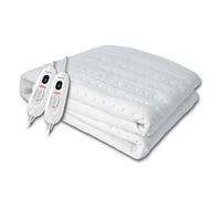 UFESA Flexy Heat CME Comfort Surmatelas Chauffant Électrique 2 Places, 150x130cm, 2x60W, Réversible, 3 Niveaux de Temperature, Arrêt Automatique, Intérieur Impermeable, Lavable, Blanc