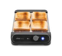Ufesa Grille-Pain Plat Barley, 900W avec 3 Résistances au Quartz, Grille-Pain Horizontal en Acier Inoxydable, Taille XL pour 4 Tranches, 7 Niveaux, Réchauffer et Décongeler, Ramasse-Miettes