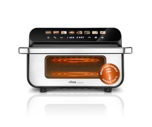 Ufesa Jacana, Friteuse Air Fryer 10L, Friteuse Électrique Double Résistance, Four Électrique, Technologie Air Pulse Ultra 360ºC, Température Max 230°C, Ø 28 cm, Grill Type Barbecue Électrique